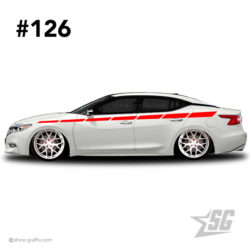 car graphic 126 decal stripe graphics Tuning