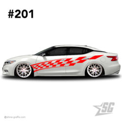 car graphic 201 decals stripe graphics racing flag