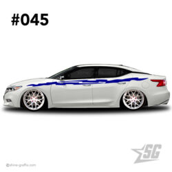 car graphic 45 decals stripe graphics tear side