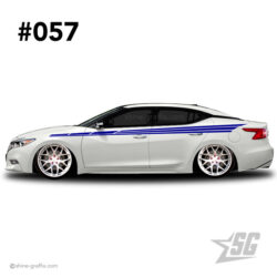 car graphic 57 decals stripe graphics JDM side