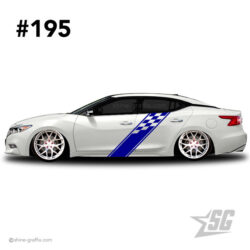 car graphic 195 decals stripe graphics racing flag