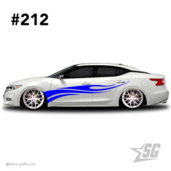 car graphic 212 decal stripe graphics JDM
