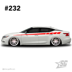 car graphic 232 decal stripe graphics stance