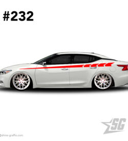 car graphic 232 decal stripe graphics stance