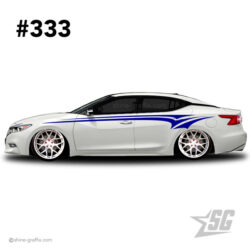 car graphic 333 decals stripe graphics maxima mods