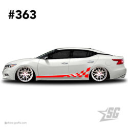car graphic 363 decals stripe graphics flag side