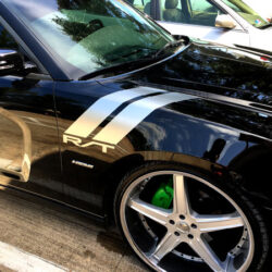 dodge charger rt fender stripes 2