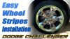 easy wheel stripes installation VIDEO Dodge Challenger