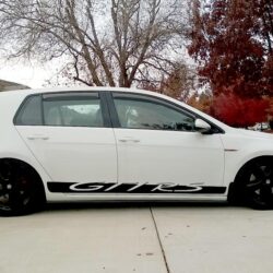 VW GTI RS side graphics rocker panel stripe