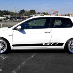 GTI vinyl side graphics rocker panel stripe mk6 mk7 mk5