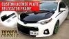 How to install custom license plate relocation frame