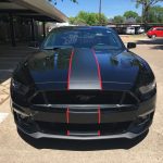 Mustang single stripe Shelby front