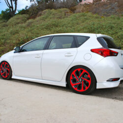 Corolla scion iM wheel decals side red 2017 2016