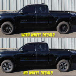 2018 Toyota Tacoma TRD sport wheel decals SIDE 2017