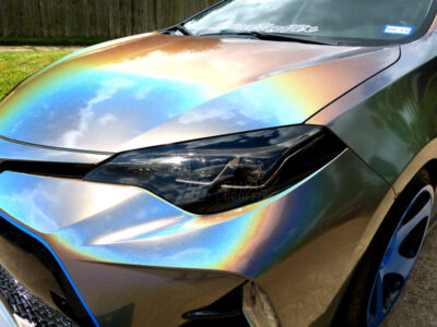 Toyota corolla headlight Black tint 2017 2018 2019 light