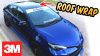 Roof wrap 3M 1080 Gloss black Install 2017 Corolla SE