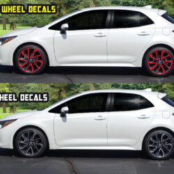 2020 corolla hatchback XSE wheel decals