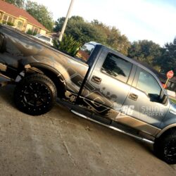 Ford F-150 Splash Side Graphics Kit matte black