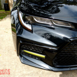 2020 Corolla SE XSE DRL tint overlays black sedan