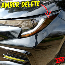 2020 Toyota Corolla Headlights Amber delete Decals tint side