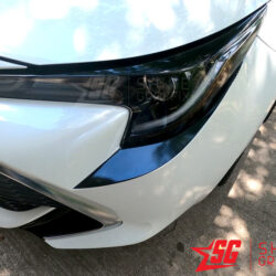 2020 corolla hatchback front bumper inserts Black Driver side
