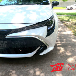 2020 corolla hatchback front bumper inserts Black