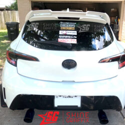 2020 corolla hatchback Rear Tail Lights tint black inserts rear view