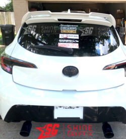 2020 corolla hatchback Rear Tail Lights tint black inserts rear view