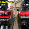 JEEP Grand Cherokee Rear Bumper Taillights NO Tint vs Dark Black out tint inserts