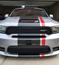 Dodge DURANGO - VIPER STYLE Racing Stripes - SRT SXT R/T 2011-2022 FRONT