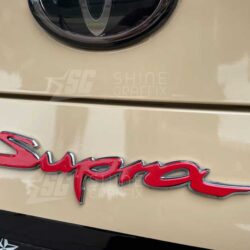 Supra mk5 a90 rear emblem decal insert Red side