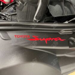 Supra mk5 a90 A91 hood fender liner decal RED