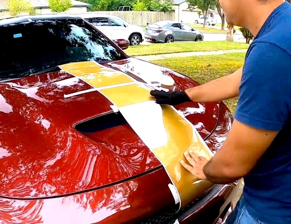 Wrap Racing Stripes installation