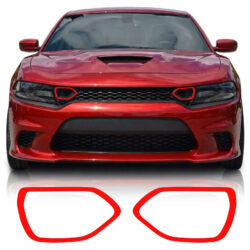 Dodge charger Grille Bezel Overlay Decal set Front Sample View